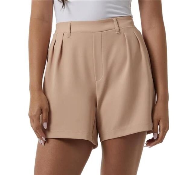 32 Degrees Pants - 32 Degrees Cool Women's Pull On Pleated Short (Orange,  XX-Large)